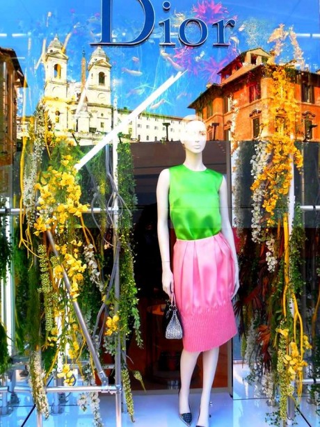 dior rome-spring window display