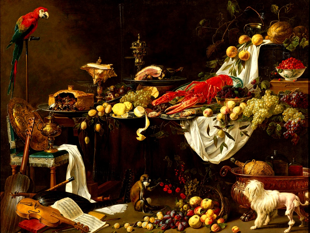Adriaen van Utrecht, Banquet Still Life, 1644, Rijksmuseum