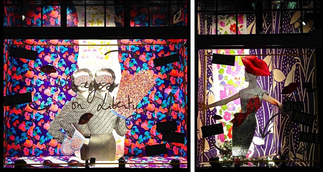 Collage inspired windows by Gus & Stella - Liberty, London