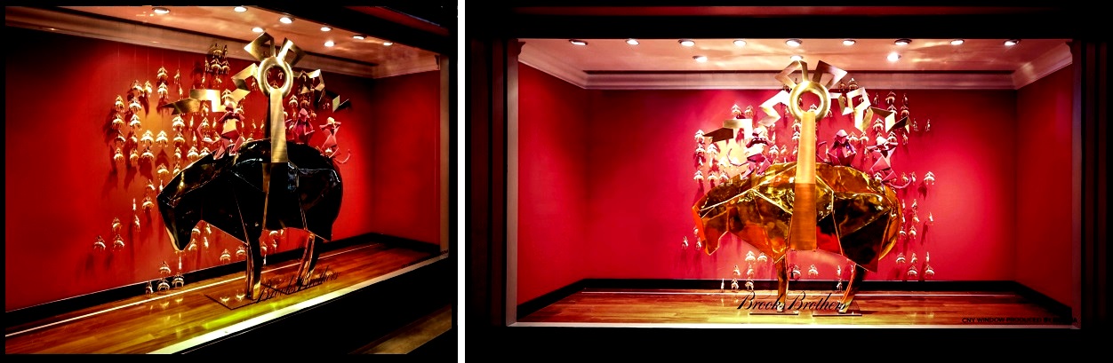 Brooks Brothers Chinese New Year windows by Booma Group, Hong Kong